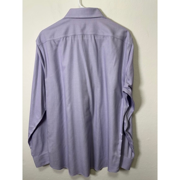 Banana Republic Mens Purple Button Down Shirt Tailored Slim Fit Long Sleeve Sz L - Picture 7 of 9